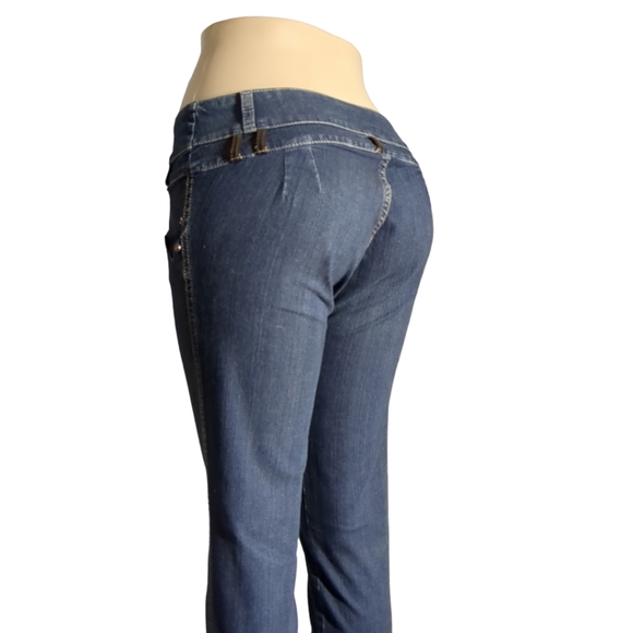*NEW* Authentic Colombian High Rise  Push Up , Wash Dark Blue  Jeans Size 14 - Picture 7 of 15